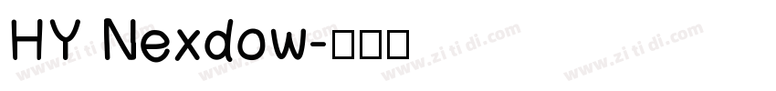 HY Nexdow字体转换